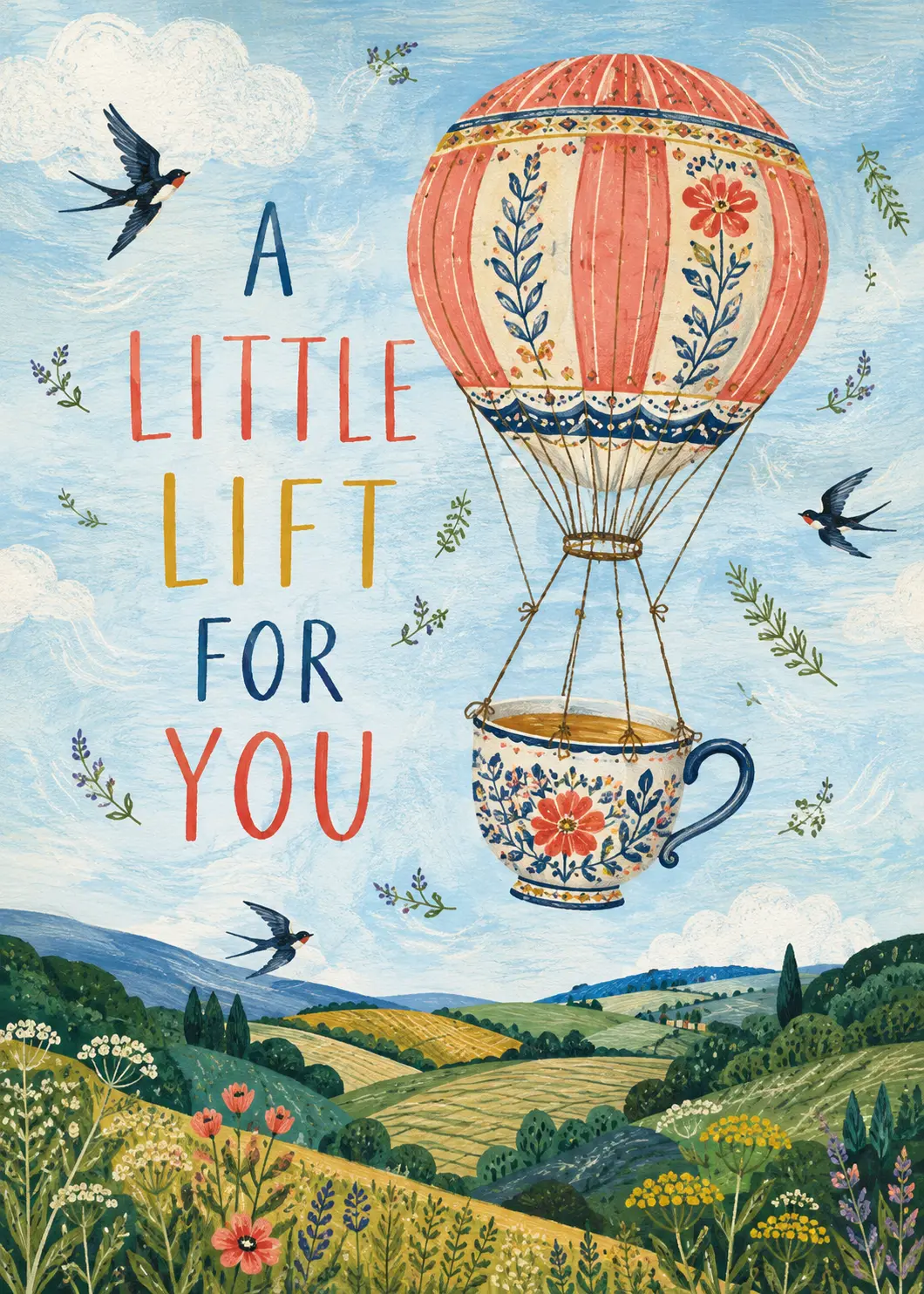 A Little Lift greeting card front