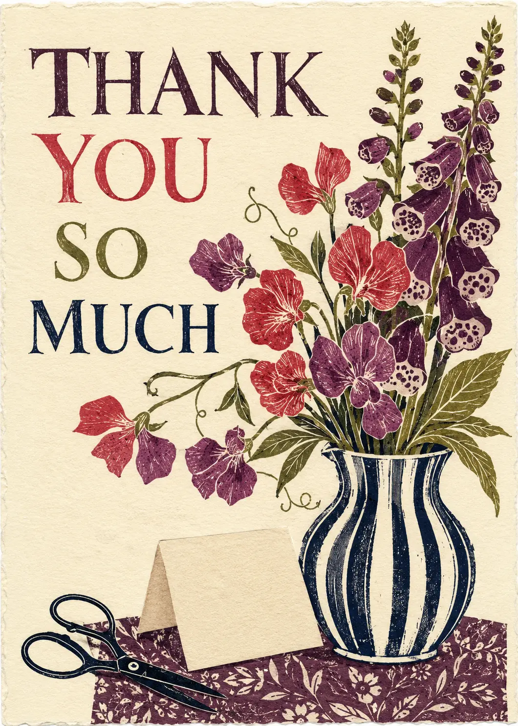 Thank You So Much greeting card front