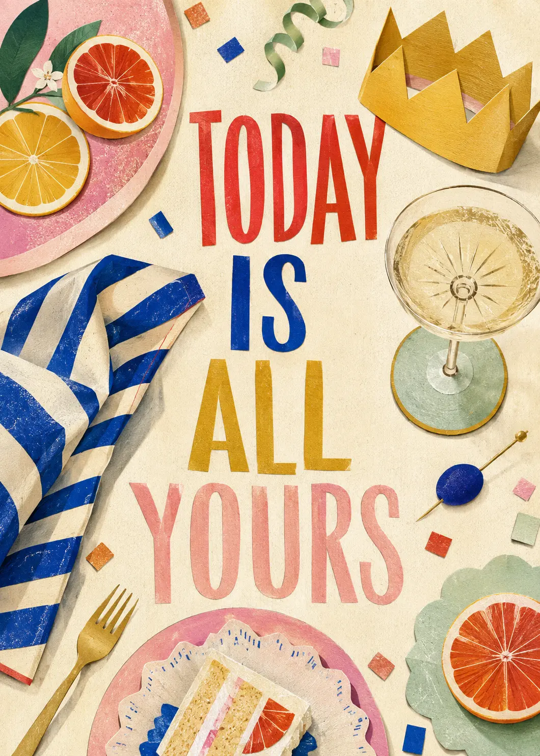 Today Is All Yours greeting card front